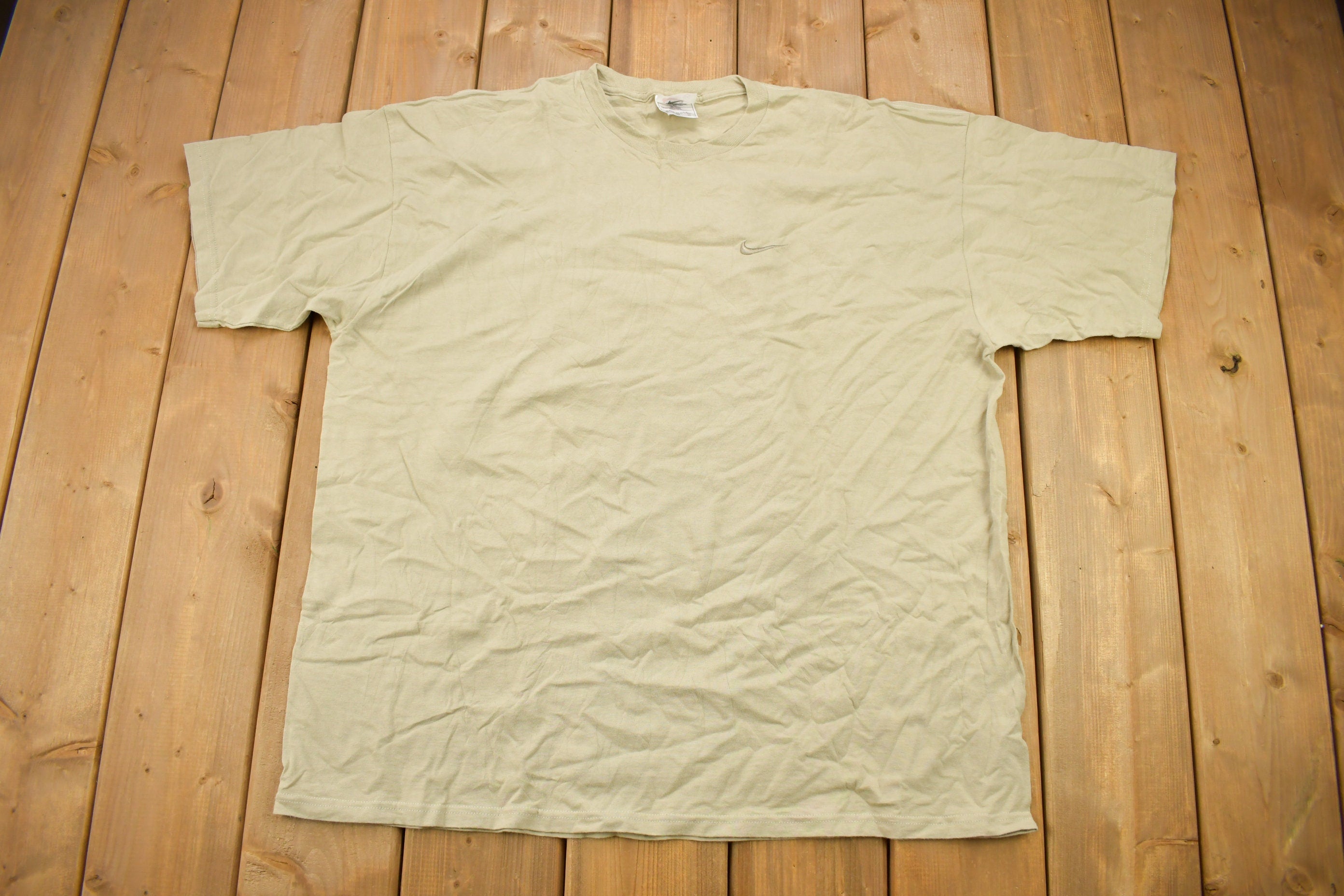 Vintage 1990s Nike Mini Swoosh Embroidered T-Shirt