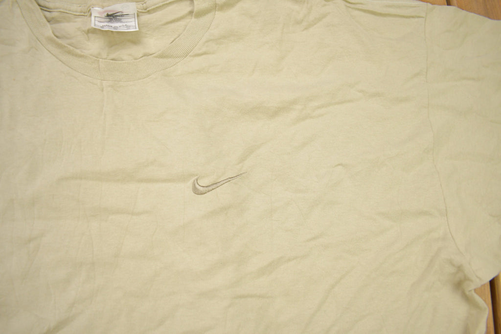 Vintage 1990s Nike Mini Swoosh Embroidered T-Shirt