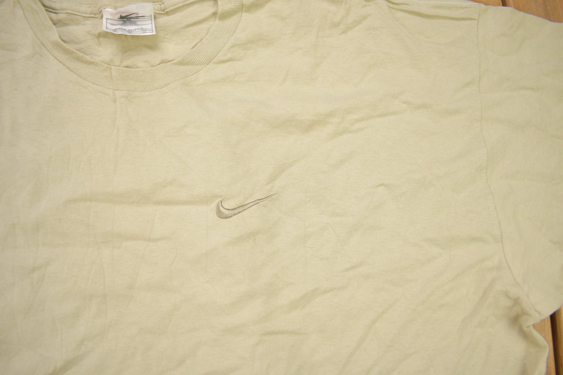Vintage 1990s Nike Mini Swoosh Embroidered T-Shirt