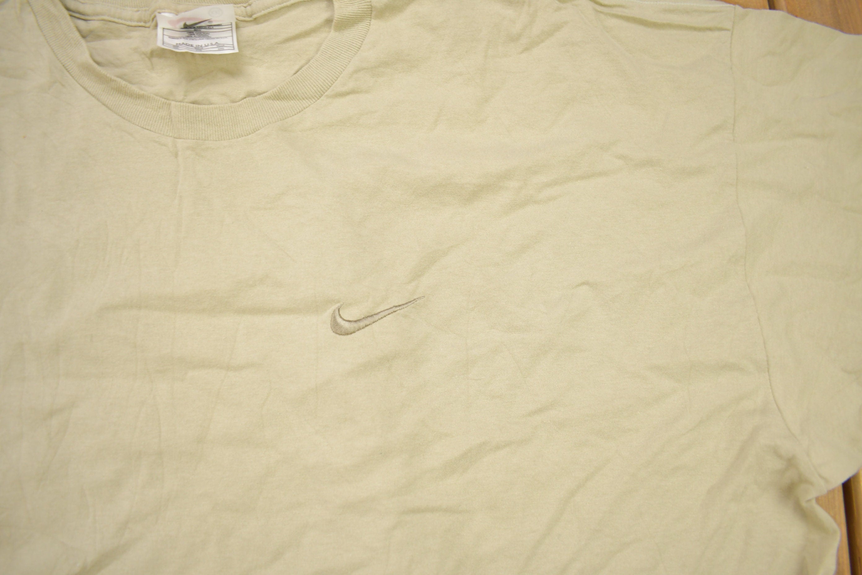 Vintage 1990s Nike Mini Swoosh Embroidered T-Shirt