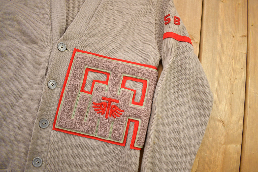 Vintage 1950s Blepp-Coombs Sporting Goods Collegiate Cardigan Sweater