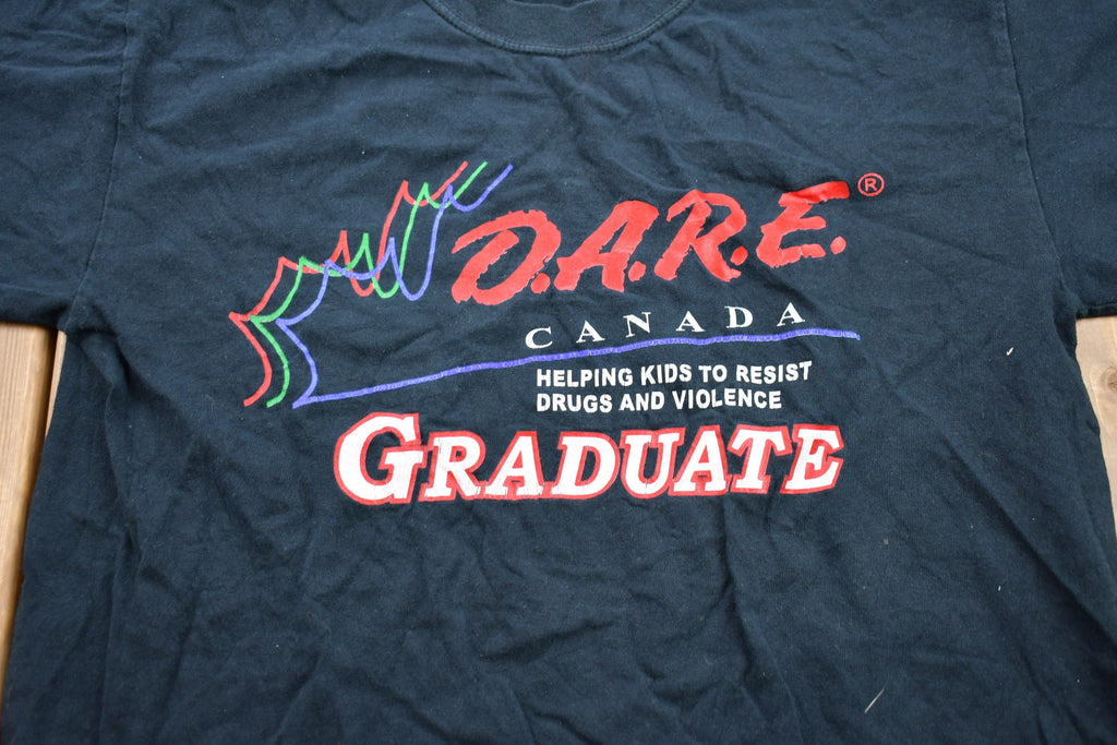 Vintage 1990s D.A.R.E Canada Graphic T-Shirt Streetwear