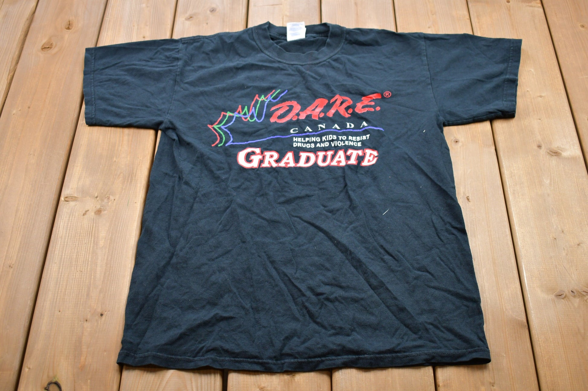 Vintage 1990s D.A.R.E Canada Graphic T-Shirt Streetwear