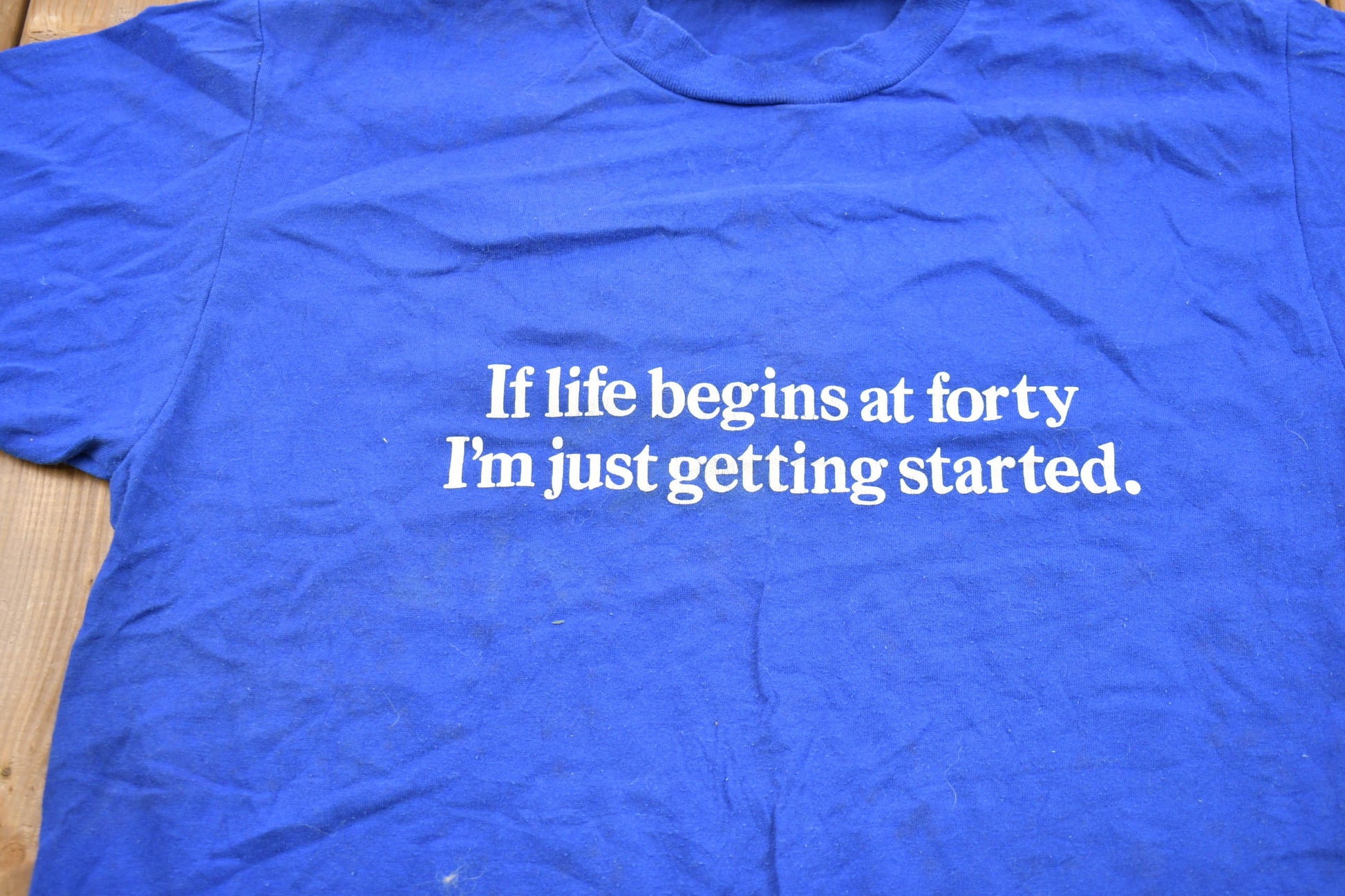 Vintage 1990s Life Begins At Forty Graphic T-Shirt