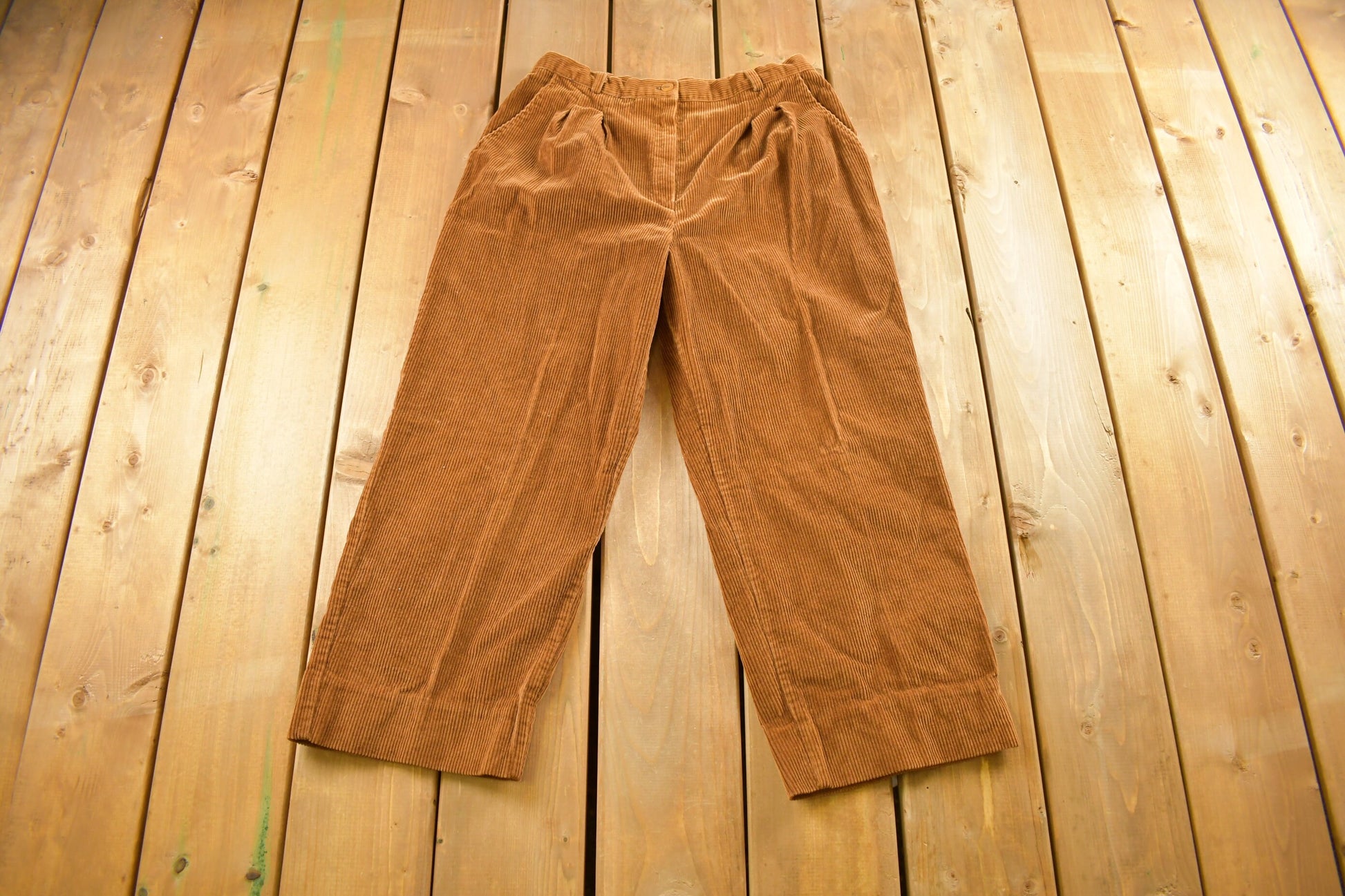 Vintage 1970s Bryn Mawr Bobbie Brooks Women's Corduroy Trousers Size 30 x 22