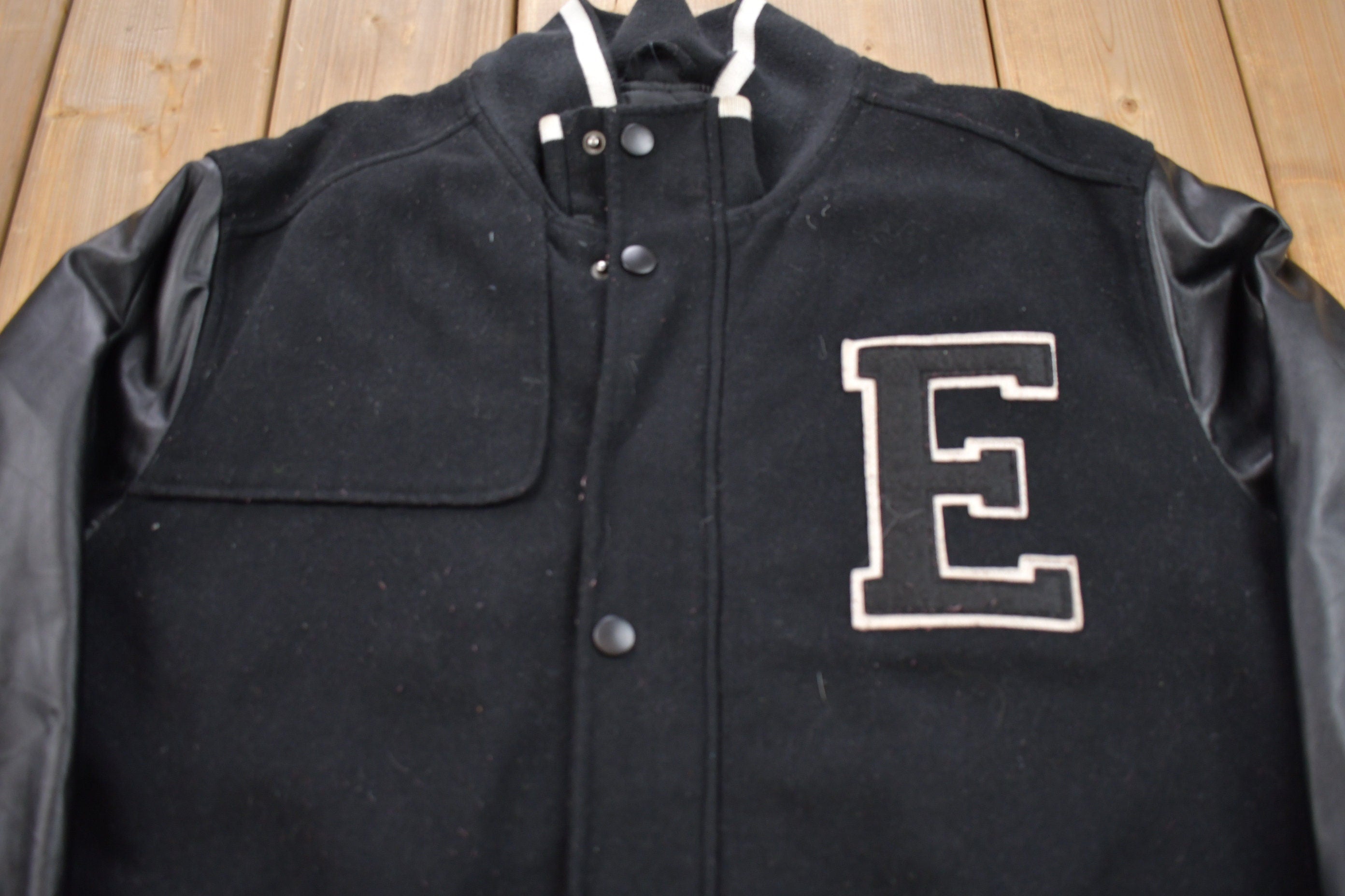 Vintage 1990s Enyce Leather Varsity Jacket