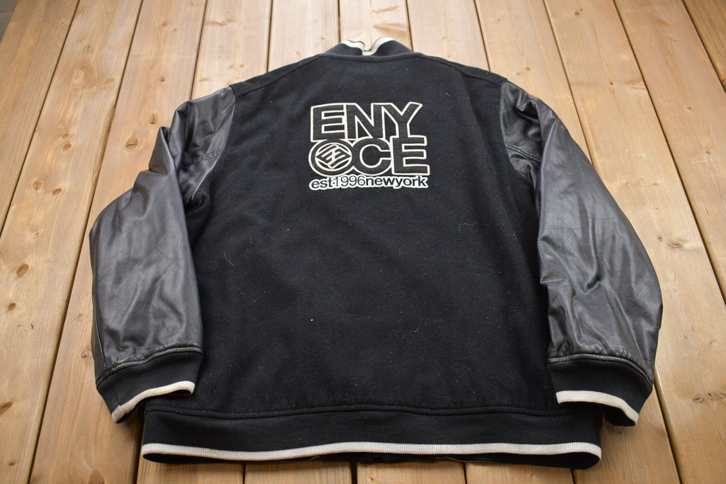 Vintage 1990s Enyce Leather Varsity Jacket