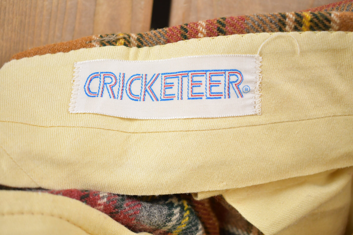 Vintage 1960s Cricketeer Plaid Trousers 35 x 32