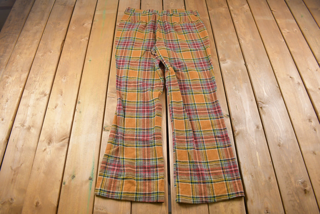 Vintage 1960s Cricketeer Plaid Trousers 35 x 32