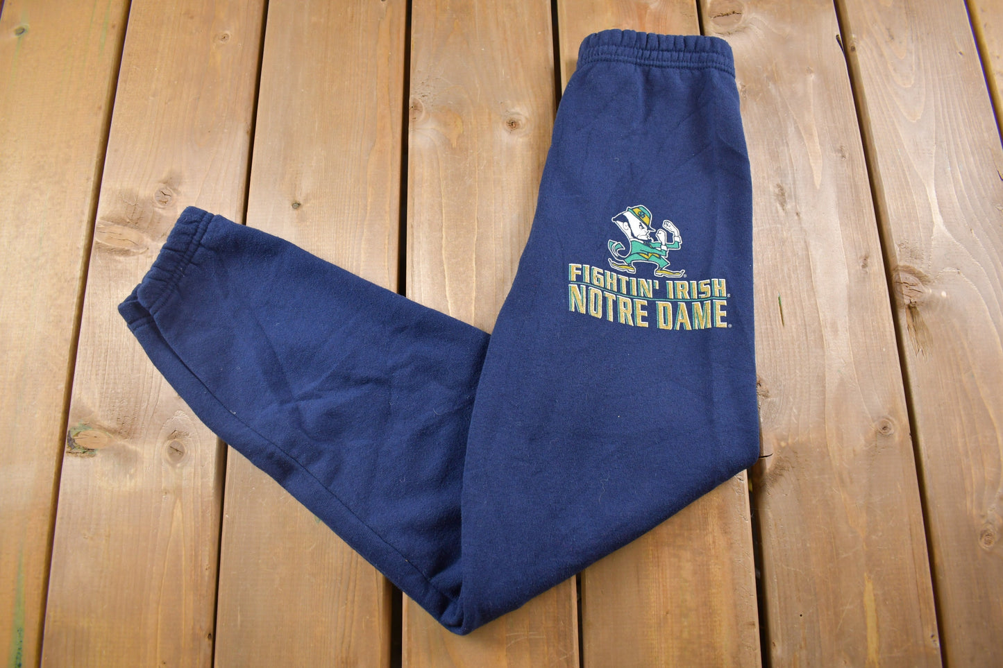 Vintage 1990's Notre Dame Fighting Irish Sweatpants 22-24 x 25 / Made in USA / Collegiate Vintage / American Vintage / Streetwear Fashion