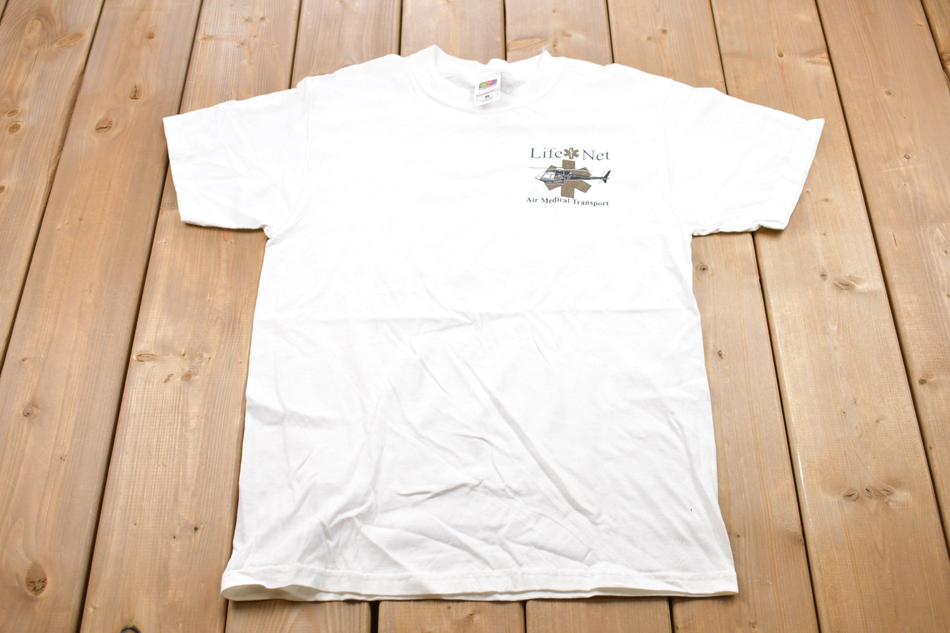 Vintage 1990s Life Net Air Medical Transport Arizona Graphic T-Shirt