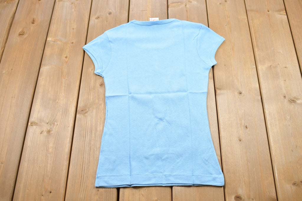 Vintage 1970s Basic Blue T-Shirt