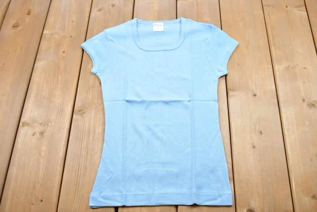 Vintage 1970s Basic Blue T-Shirt