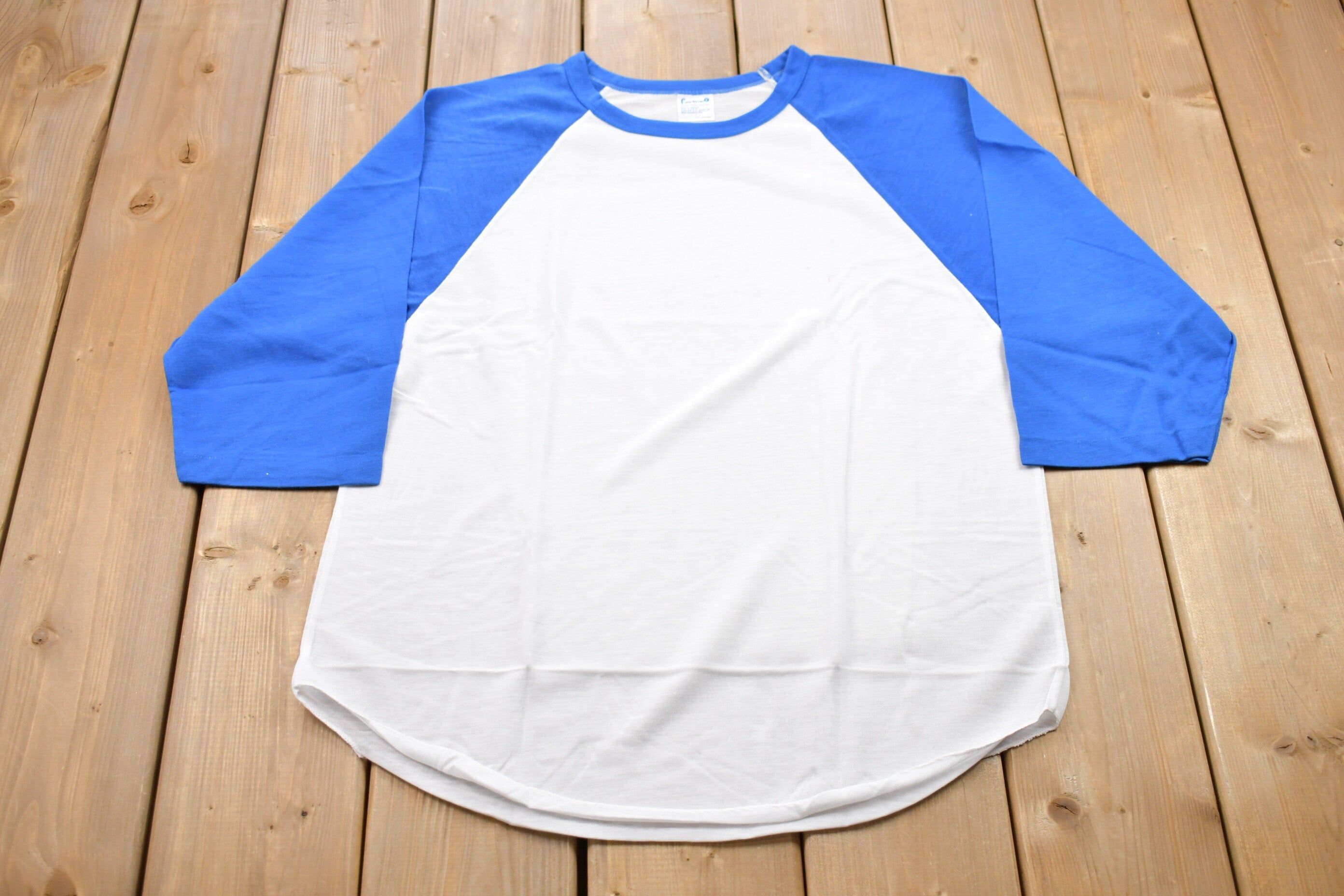 Vintage 1970s Raglan Color Block 3 Quarter Sleeve T-Shirt
