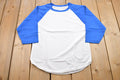 Vintage 1970s Raglan Color Block 3 Quarter Sleeve T-Shirt