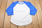 Vintage 1970s Raglan Color Block 3 Quarter Sleeve T-Shirt