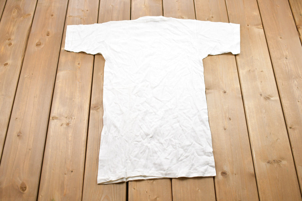 Vintage 1980s Basic White T-Shirt