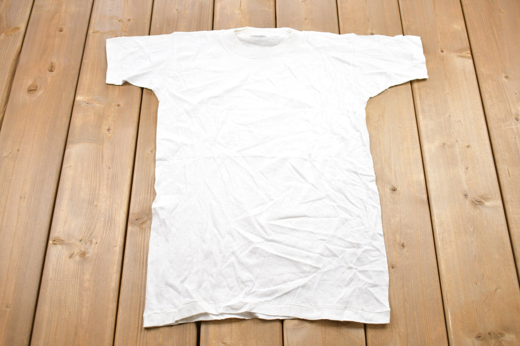 Vintage 1980s Basic White T-Shirt