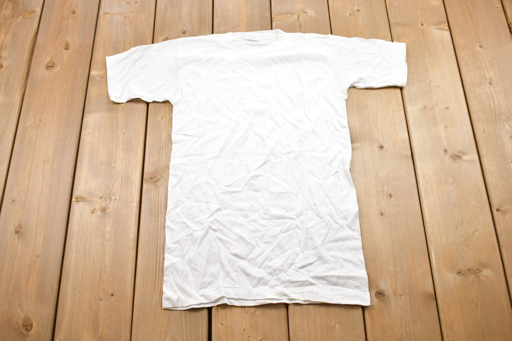 Vintage 1980s Basic White T-Shirt