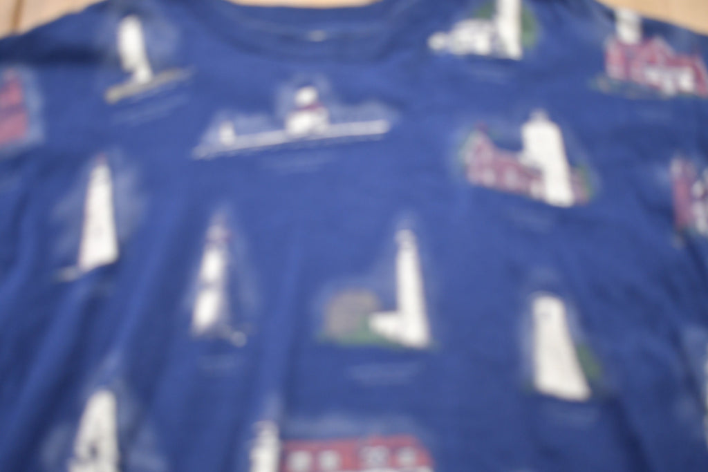 Vintage 1990s Lighthouse Graphic T-Shirt