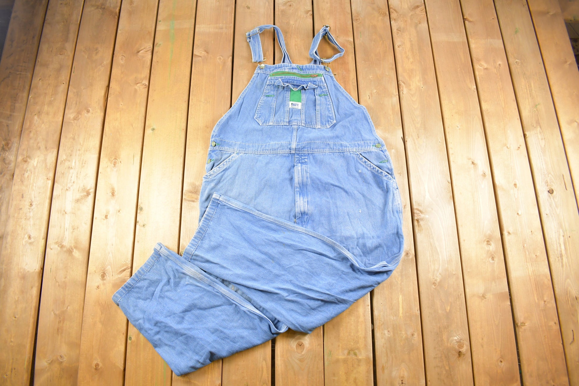 Vintage 1990s Liberty Denim Jean Overalls Size 46 x 27