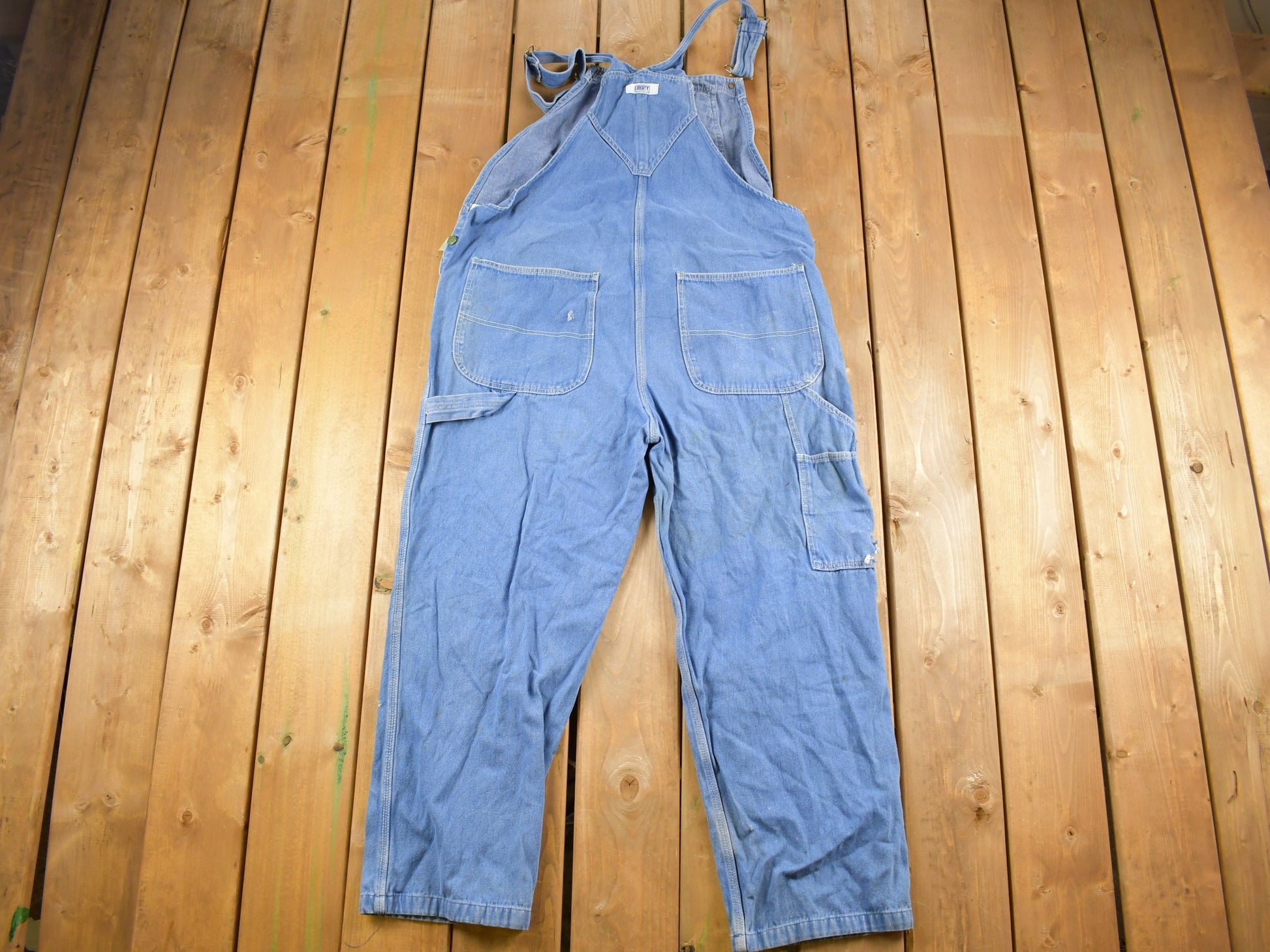 Vintage 1990s Liberty Denim Jean Overalls Size 46 x 27