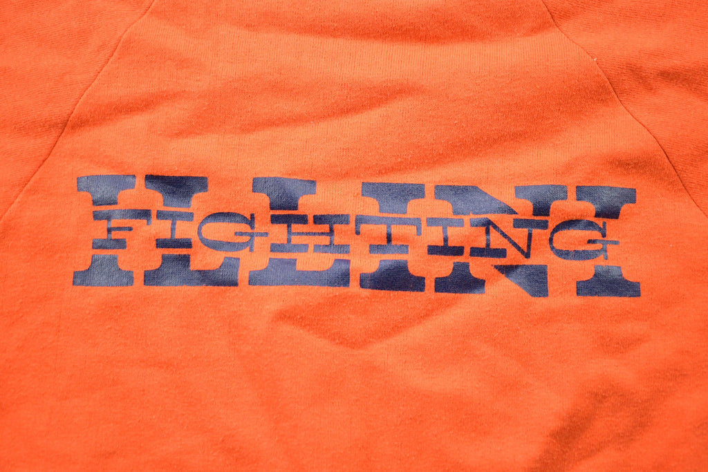 Vintage 1960s Illini Fighting Graphic Sweatshirt