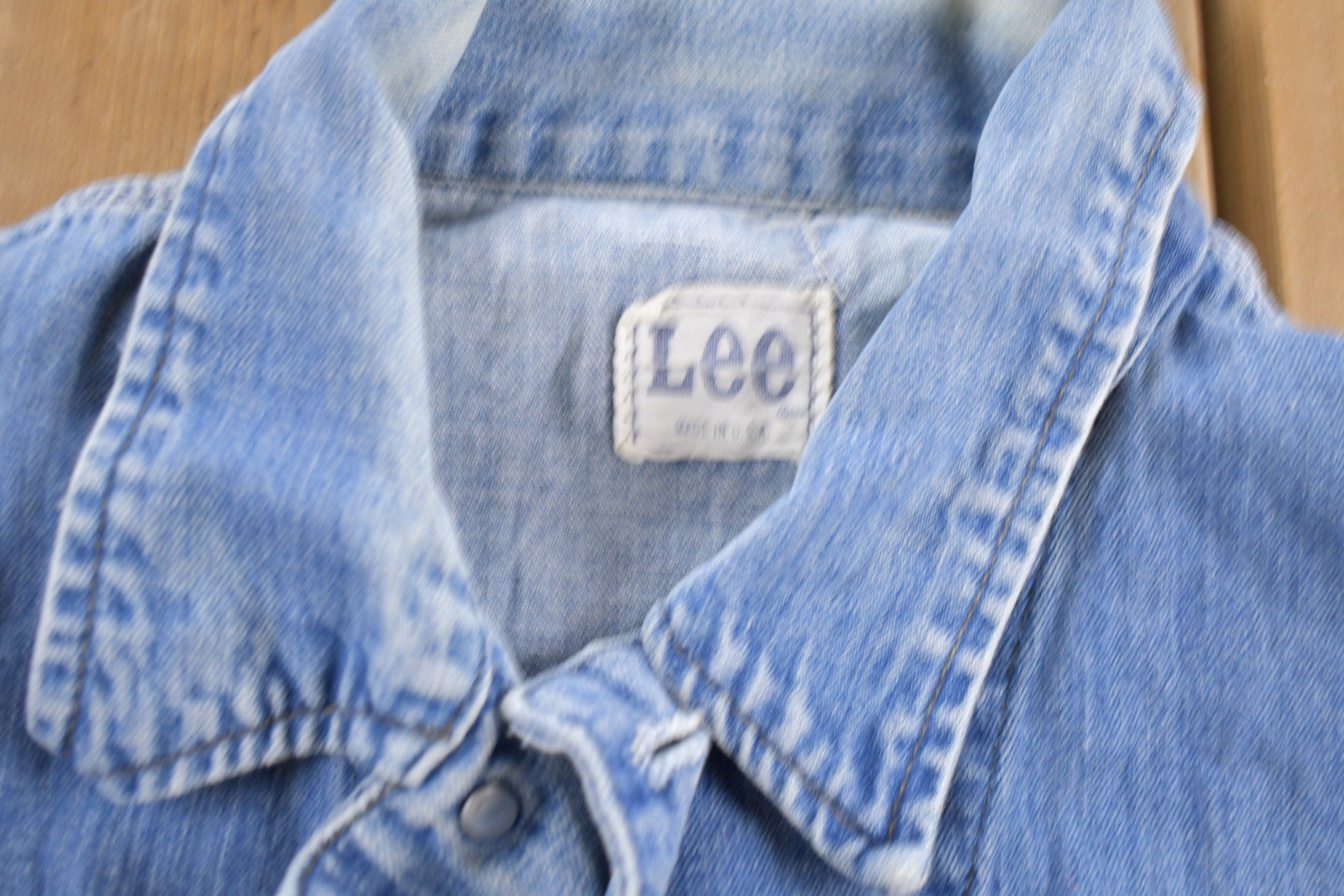 Vintage 1970s Lee Denim Jean Vest