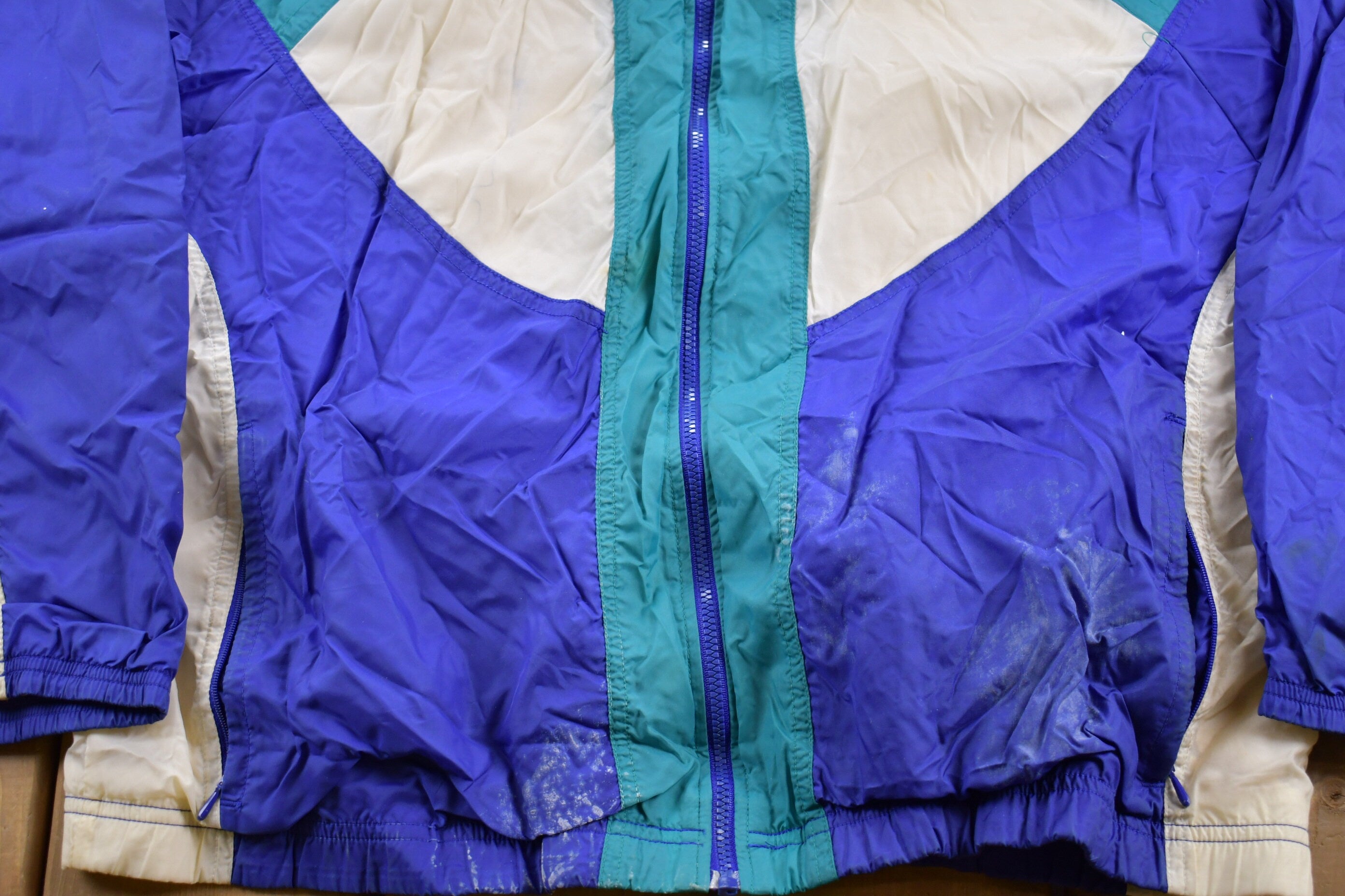 Vintage 1990s Nike Color Block Windbreaker Jacket