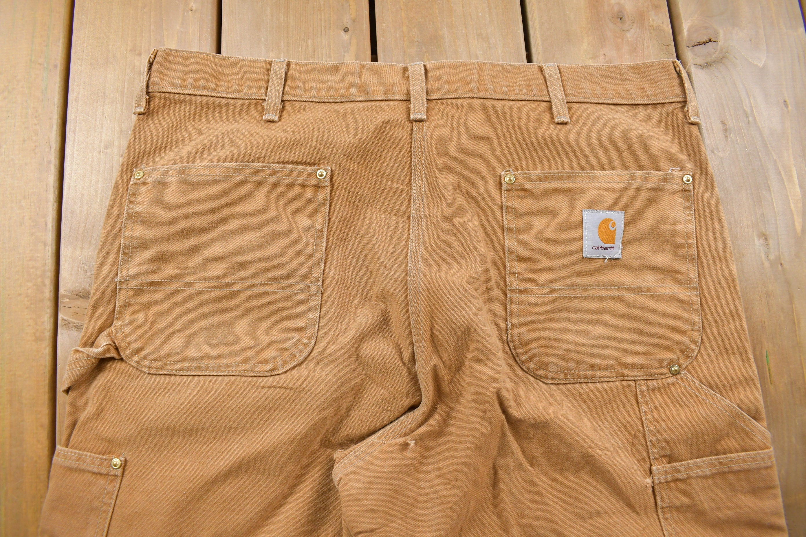 Vintage 1980s Carhartt Double Knee Work Pants Size 38 x 31