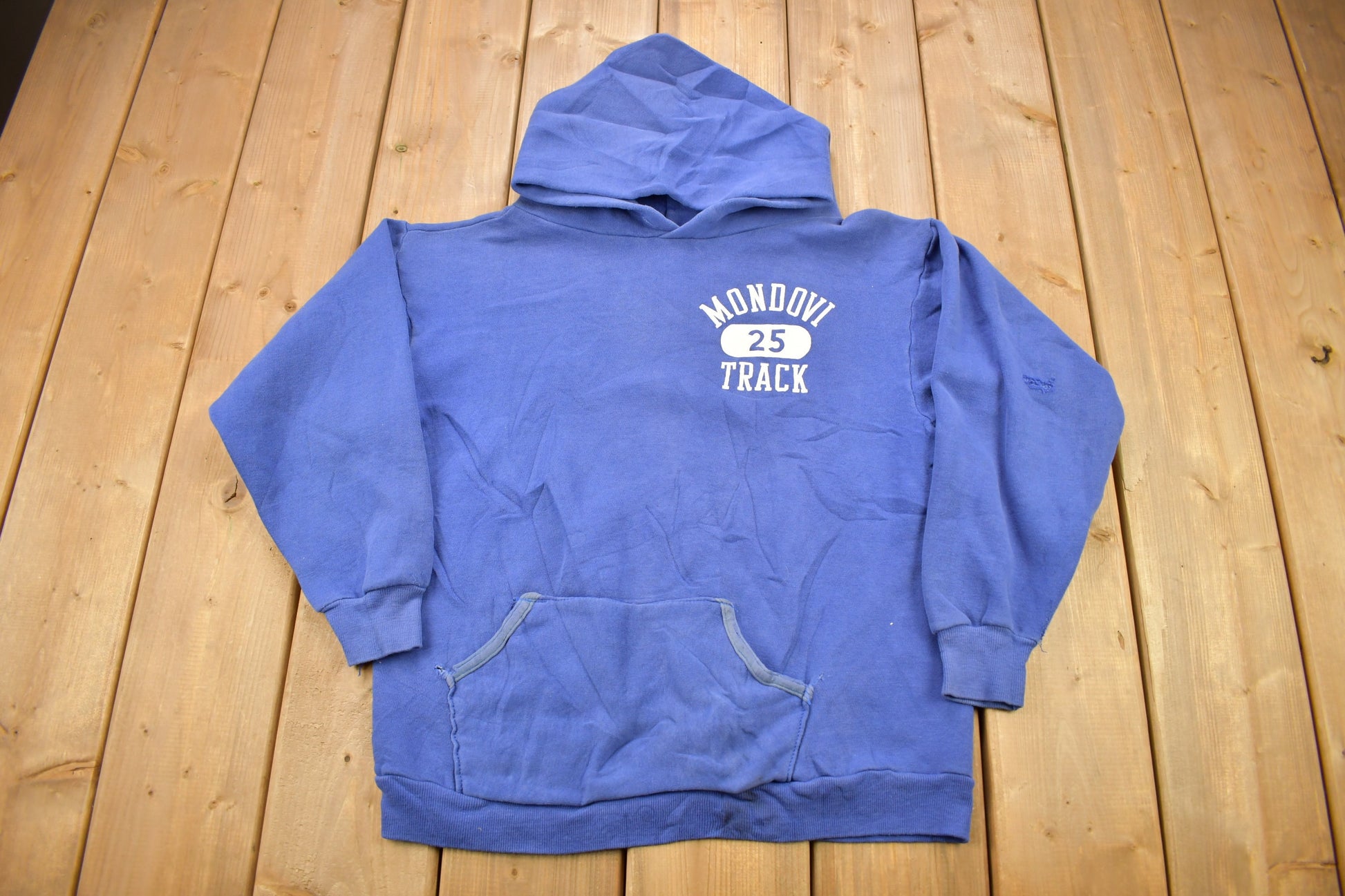 Vintage 1960s Mondovi Track Graphic Hoodie