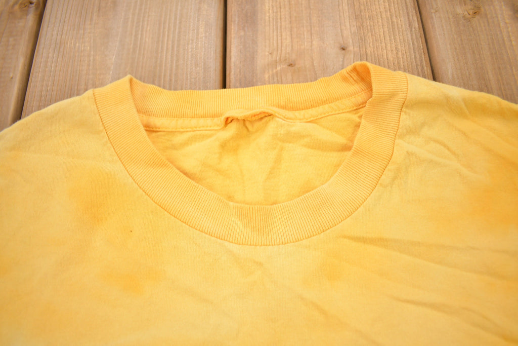 Vintage 1990s Dave Matthews Band Yellow Tie Dye T-shirt