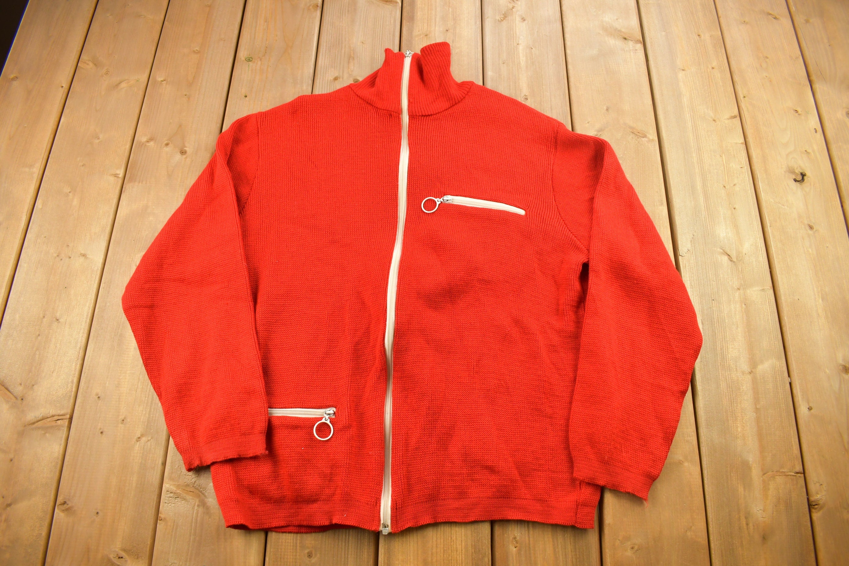 Vintage 1960s Blank Zip Up Sweatshirt