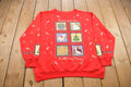 Vintage 1990s "Peace & Joy" Christmas All Over Print Crewneck Sweatshirt