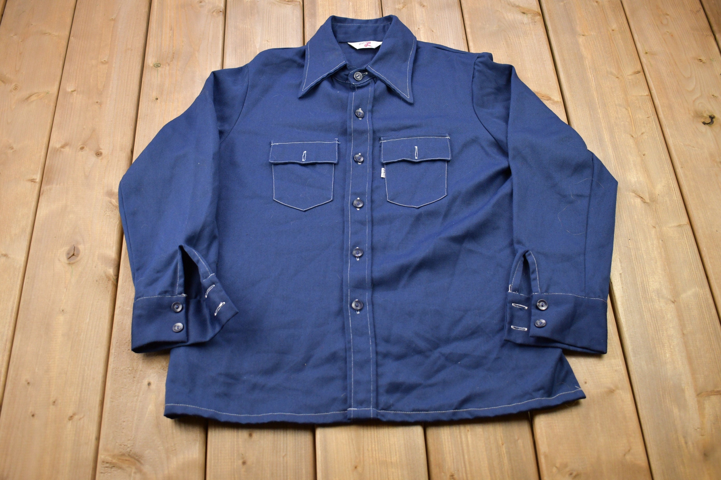 Vintage 1970s Levi's Denim Button Up Shirt