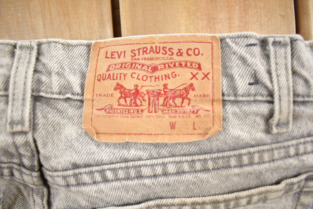 Vintage 1990s Levi's Red Tab Light Grey Denim Jeans Size 31 x 30