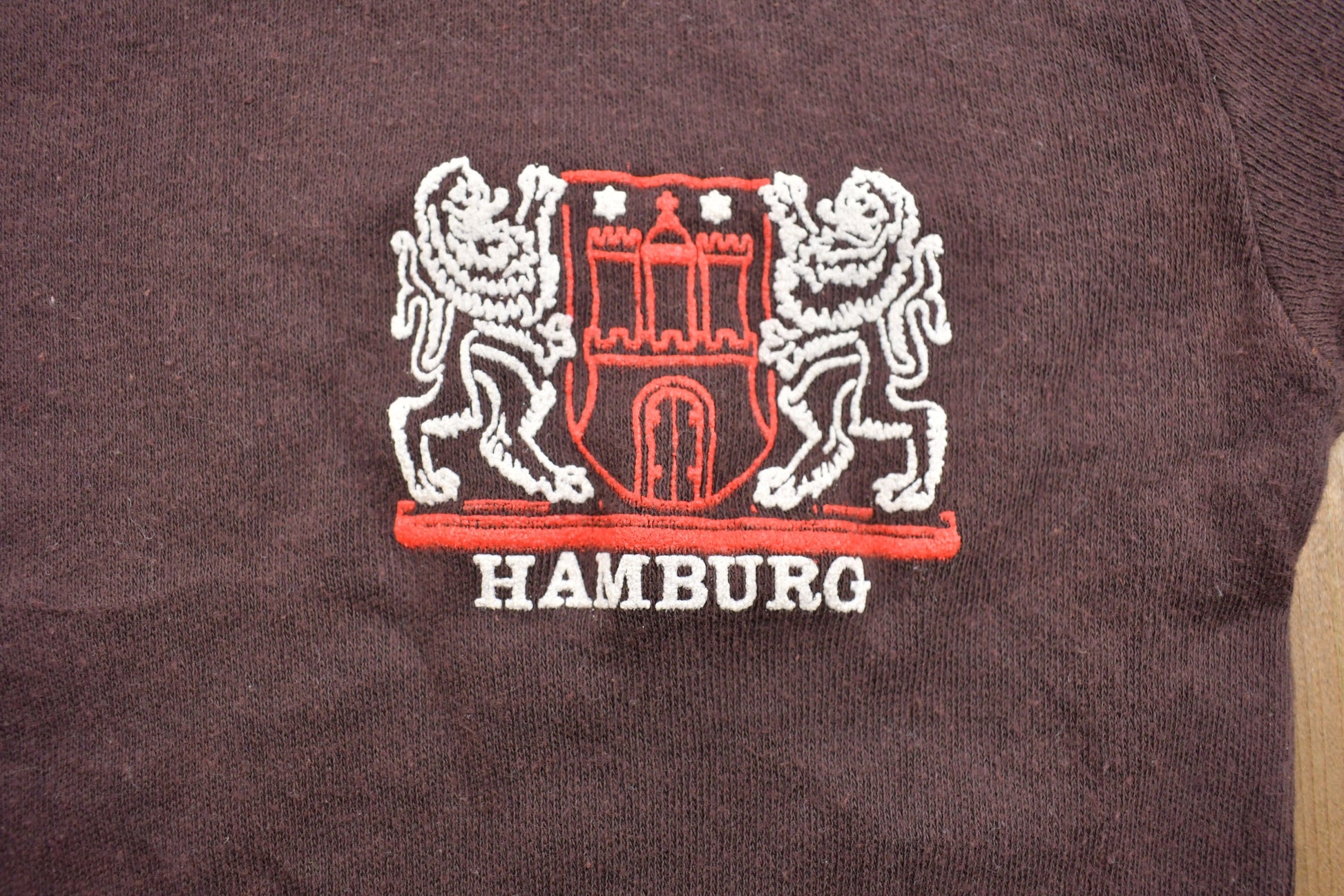 Vintage 1970s Hamburg Germany Souvenir T Shirt