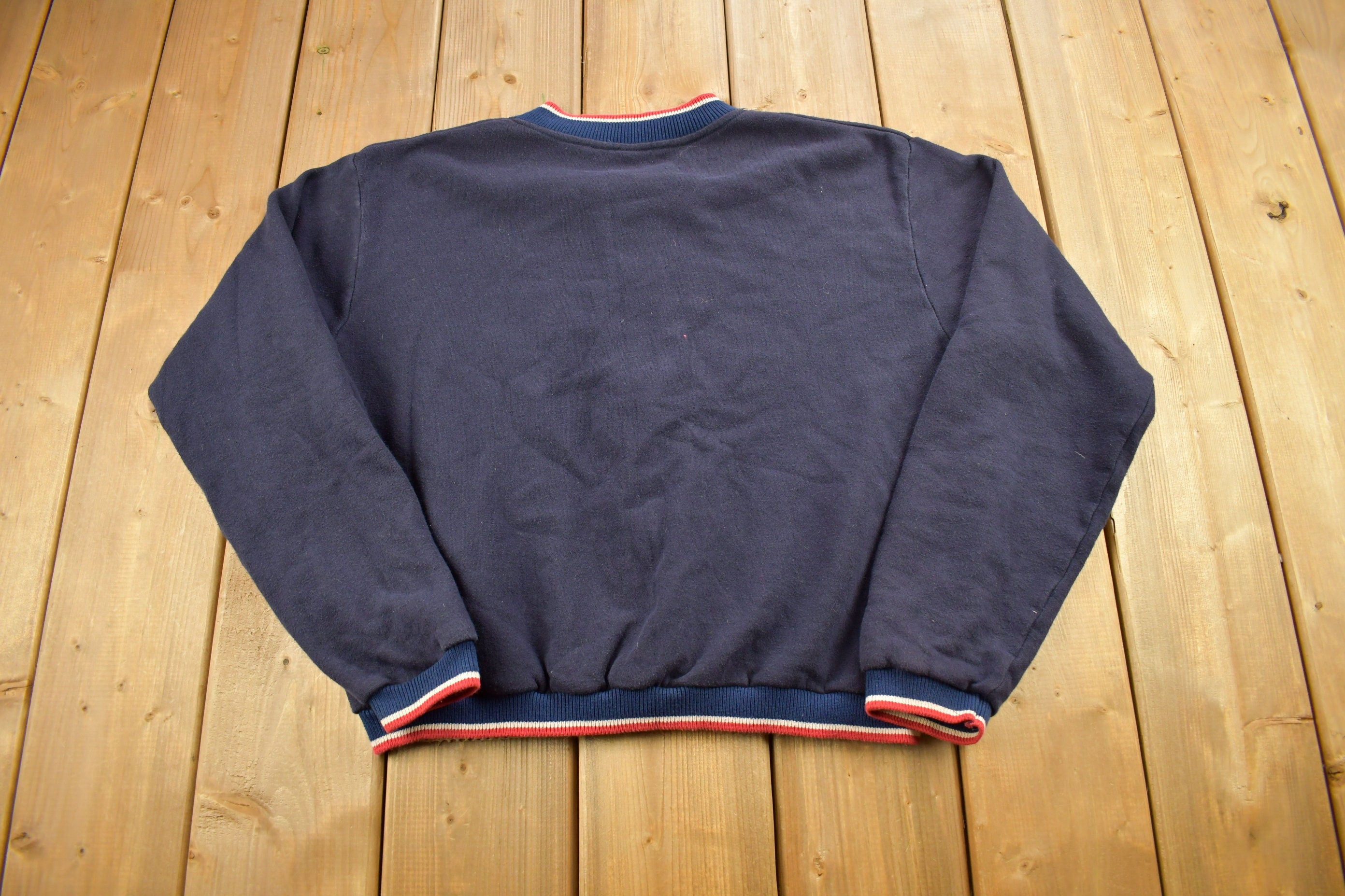 Vintage 1950s Union Made Heritage Stone Zip Up Sweater