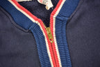 Vintage 1950s Union Made Heritage Stone Zip Up Sweater