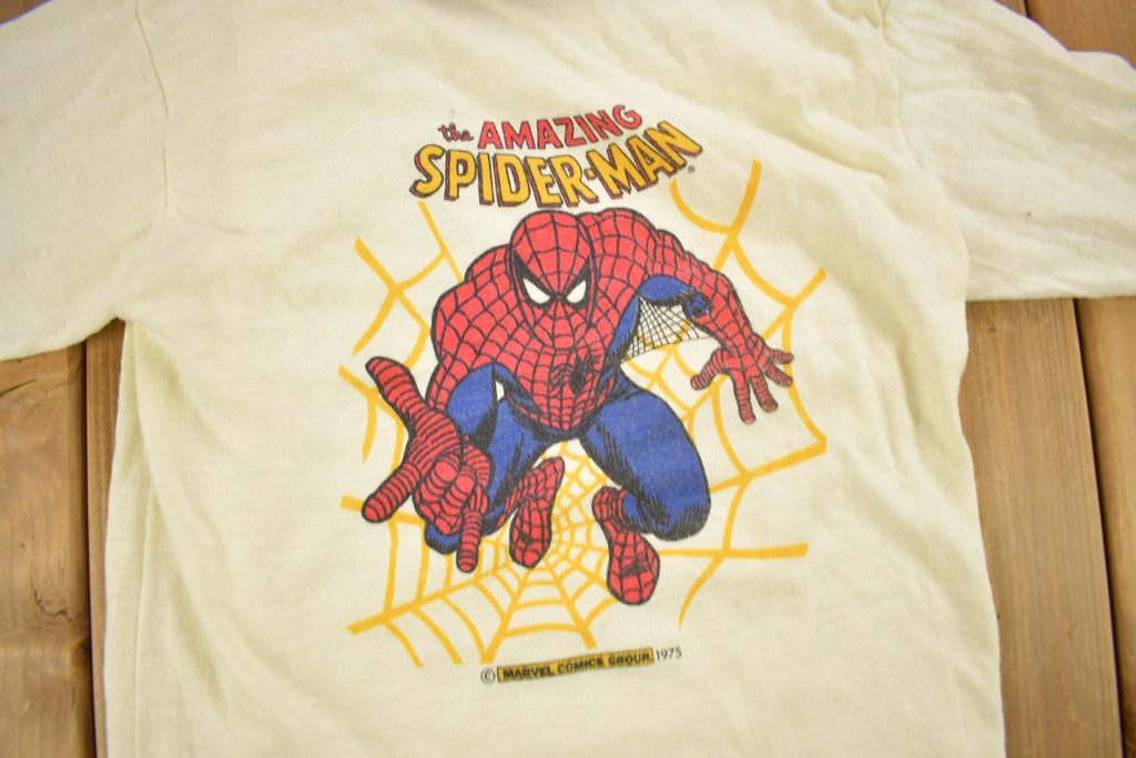 Vintage 1975 Toddler Size Marvel Comics Spiderman Graphic T-Shirt