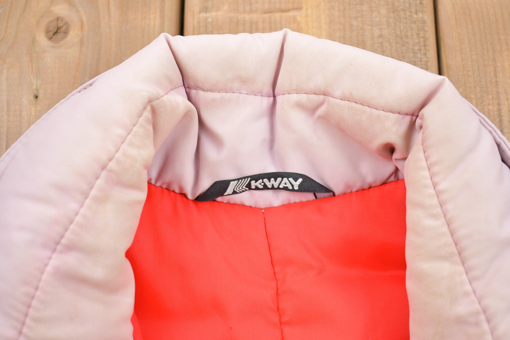 Vintage 1990s K-Way Technic Line Puffer Jacket  Goose Down Fill  Vintage Bubble Jacket  Winter  Streetwear  Vintage K-Way Puffer