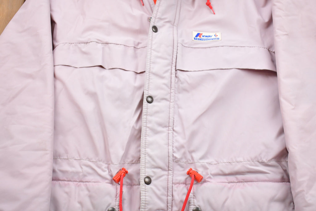 Vintage 1990s K-Way Technic Line Puffer Jacket  Goose Down Fill  Vintage Bubble Jacket  Winter  Streetwear  Vintage K-Way Puffer