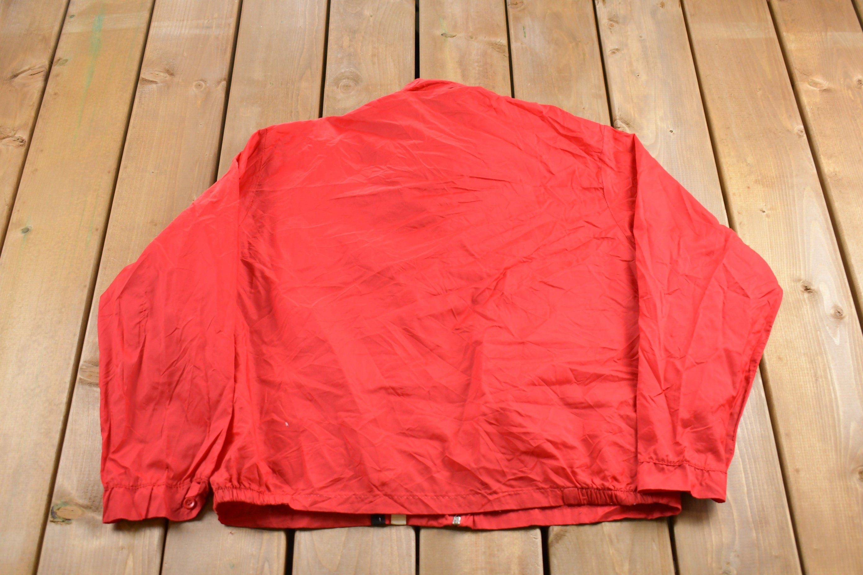 Vintage 1970s Striped Sportswear Racing Windbreaker Jacket 70s Jacket