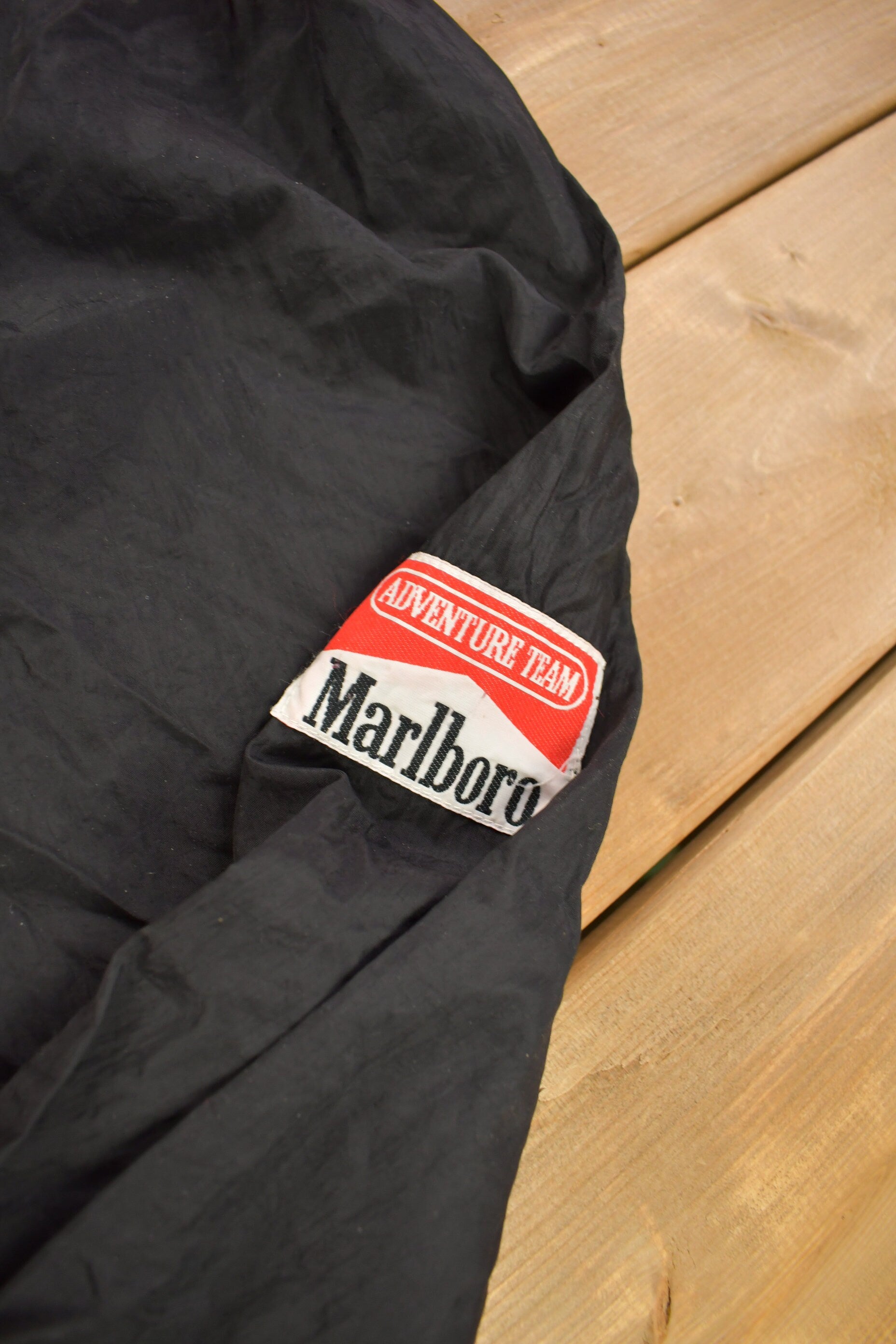 Vintage 1990s Marlboro Adventure Team Color Block Windbreaker Jacket