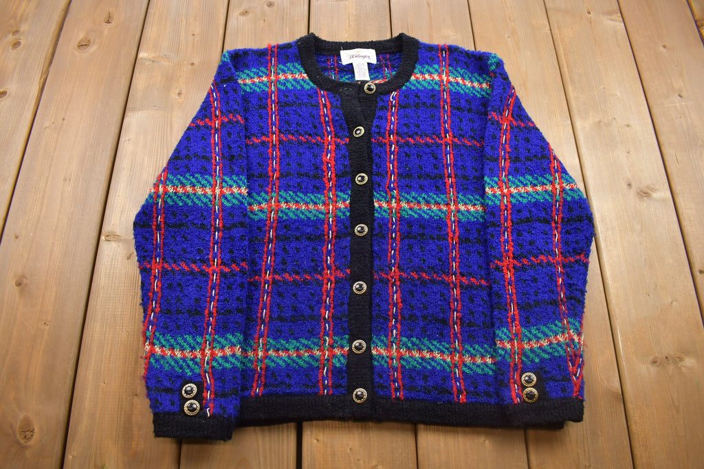 Vintage 1980s Worthington Button Up Knitted Cardigan Sweater