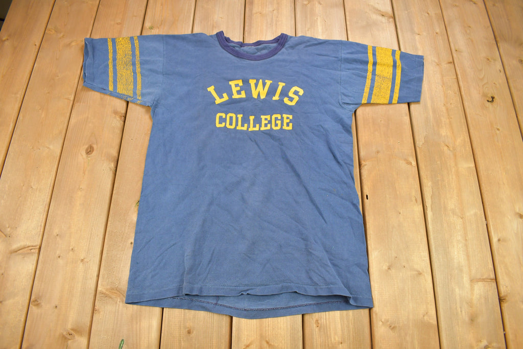 Vintage 1960s Fort Lewis College Collegiate Jersey T-Shirt