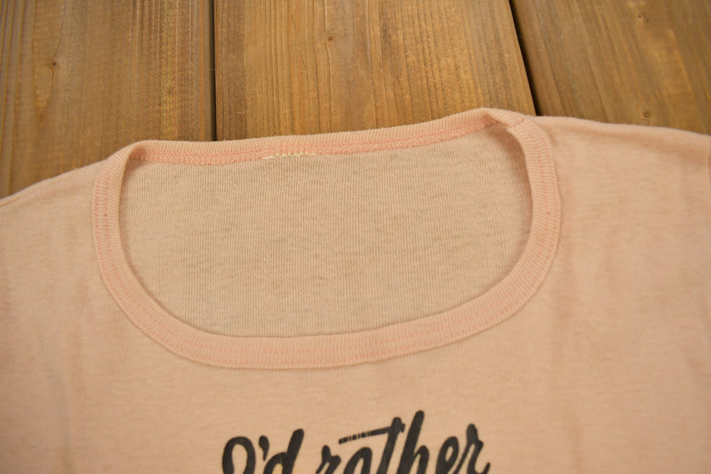 Vintage 1960s Days Of Our Lives Graphic Ringer T Shirt