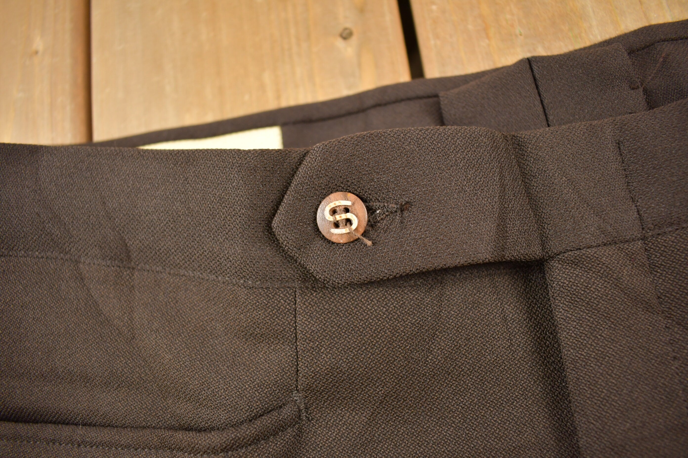 Vintage 1950s Sans A Belt Jaymar Slacks Size 36 x 31
