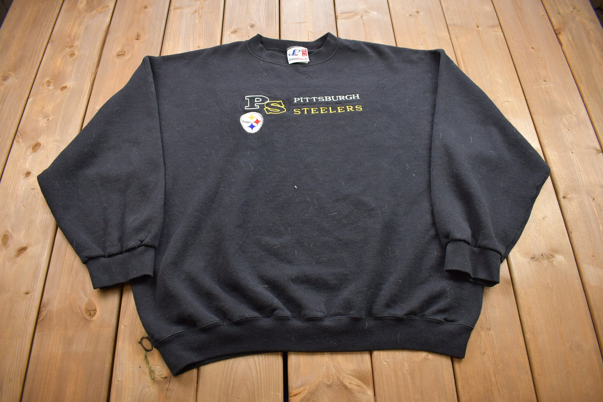 Vintage 1990s Logo Athletic Pittsburgh Steelers Crewneck Sweatshirt