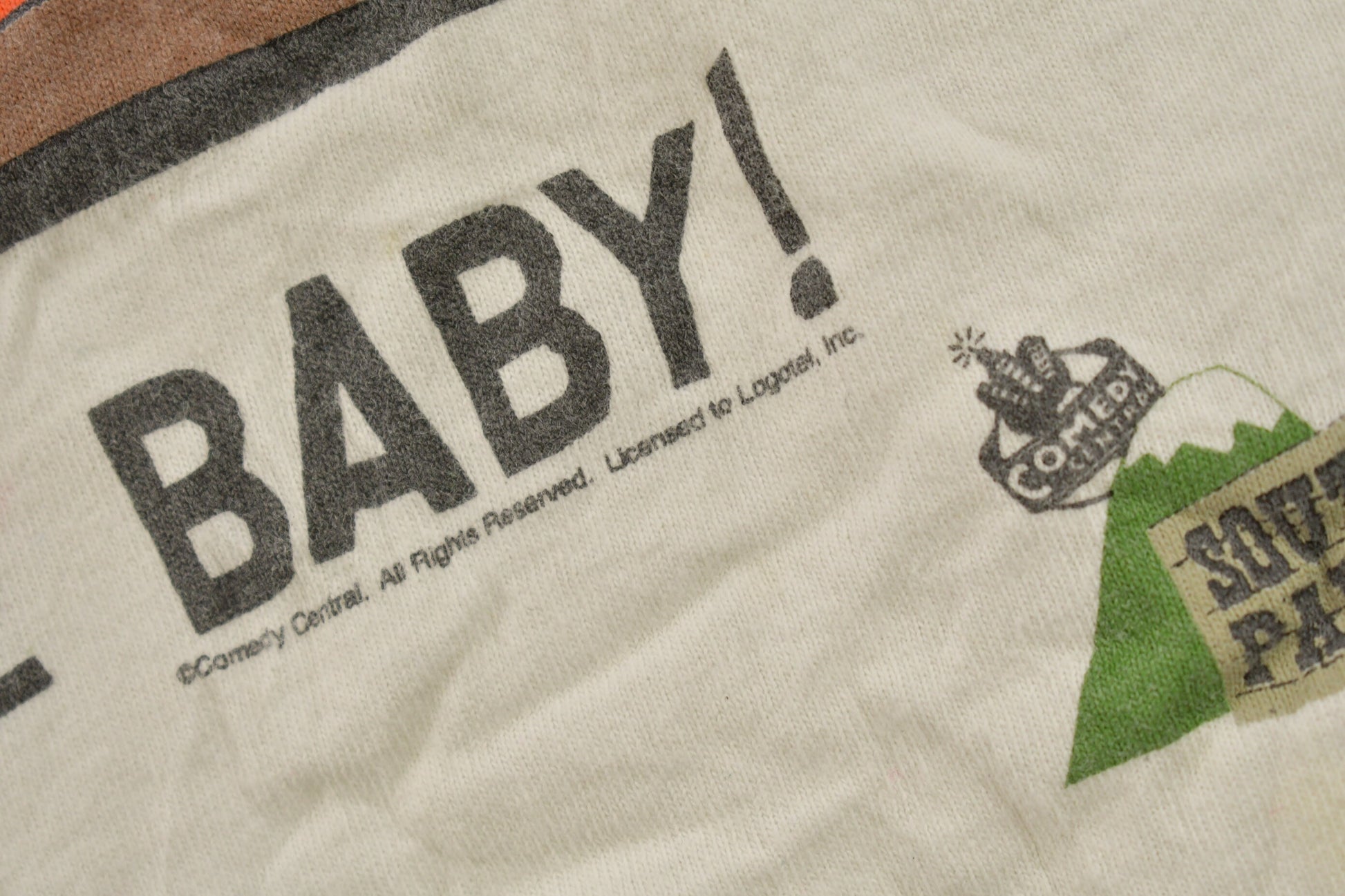 Vintage Y2K South Park Kick The Baby Graphic T-Shirt